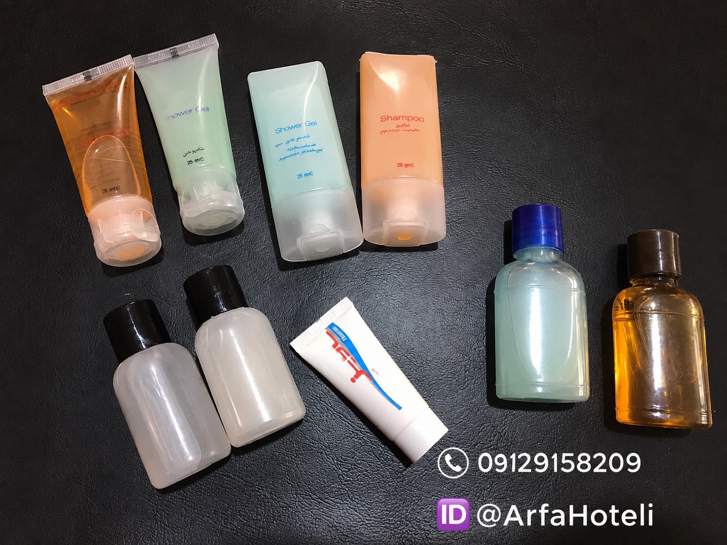 تصویر 1 از قیمت انواع شامپو هتلی 25 و 30 میل